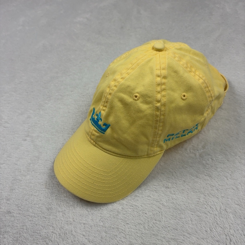 Peter Millar Hat Cap Strap Back Unisex Adjustable Yellow Embroidered Logo